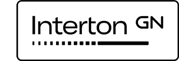 Das Interton Logo, bestehend aus fünf ineinandergelegten Kreisen und dem Wort Interton.