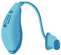 Mini-Hinter-dem-Ohr-Hörgerät