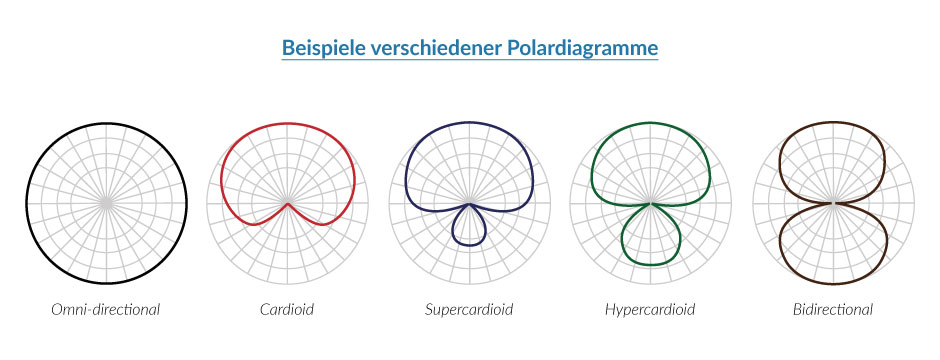 Beispiele verschiedener Polardiagramme